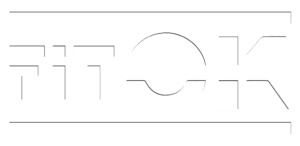 Logo con la scritta "FITOK" in bianco.