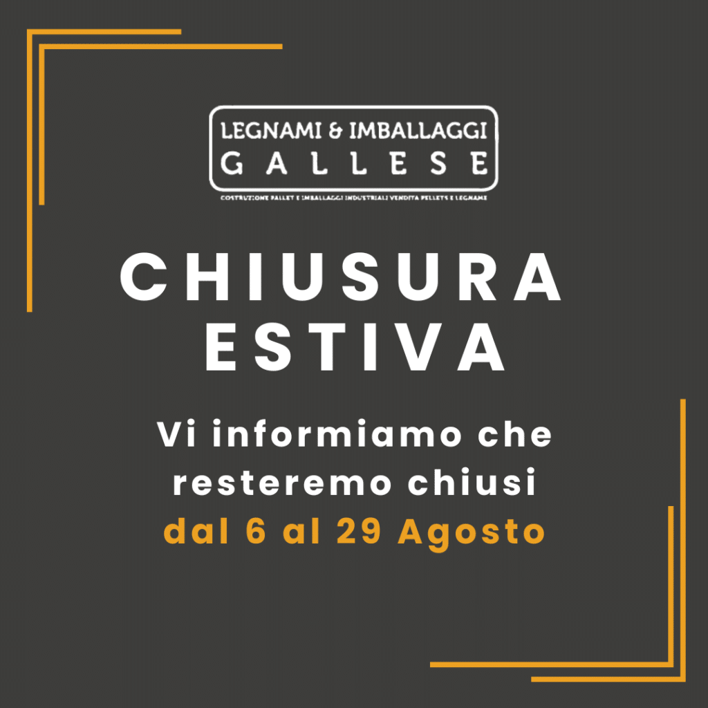 Chiusura estiva dal 6 al 29 agosto.